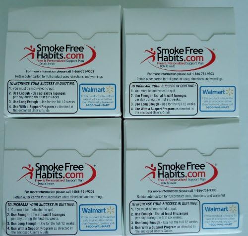 Equate - Nicotine Lozenge 2 mg, Mint Flavor, 108 Lozenges,PACK OF 4
