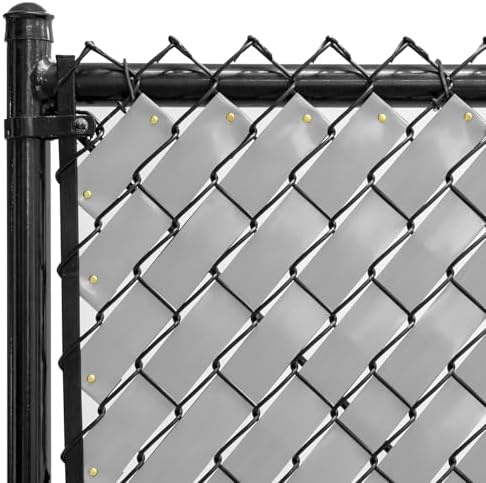 Chain Link Fence Privacy Tape 250 ft (40 SqFt) (Arctic White) | Gardening, Outdoor Wall, Balcony, Patio, Yard, Injury Prevention, Safety Fence Cover for Dog, Other Pet Hedge Slats