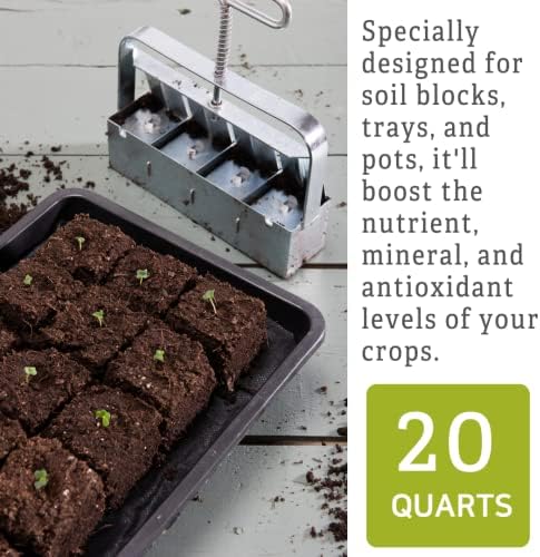 Vermont Compost Company Fort Vee Organic Potting Mix | High-Nutrient Compost-Based Soil for Indoor & Outdoor Container Seed Starting