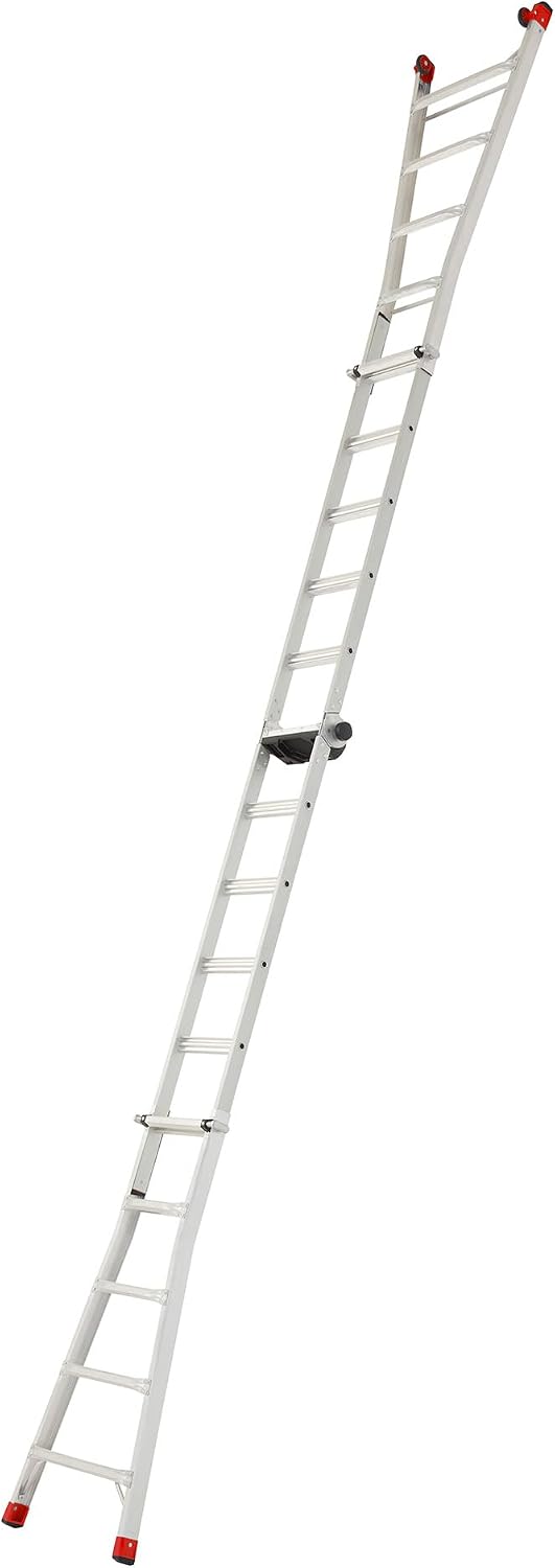 Lift Ladders 18-Ft Multi-Position Aluminum Ladder, 5-in-1, 300 lb. Capacity