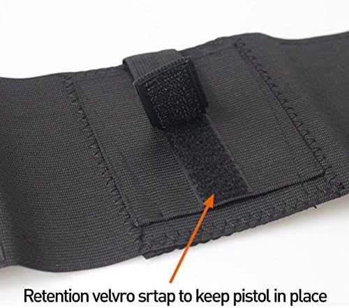 Ankle Holster with Padding for Concealed Carry with Elastic Secure Strap Pistol Concealment for Women Men Fits for Small to Medium Frame Pistols and