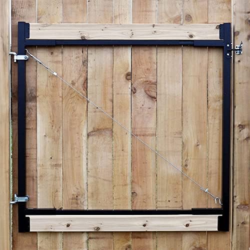 Adjust-A-Gate® AG72LTP-ZR0110 Medium - Wide Corrosion Resisting Steel Full-Frame Anti-Sag Fence Gate Kit – Fits Openings of 36" - 72"