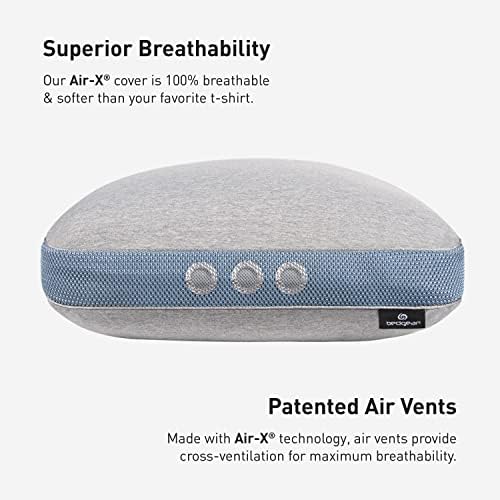 Bedgear Flow Performance Pillow, 2.0 Soft Cooling Pillow for Back