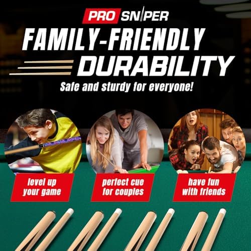 Prosniper Premium Pool Sticks Set of 4 | 58-Inch