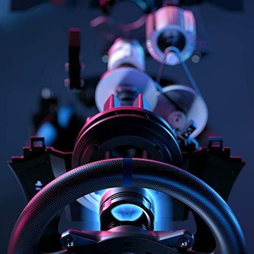 Thrustmaster T300RS GT Force Feedback Racing Wheel & 3 Pedal Set - PS5 & PC | Belt-driven motor, changeable rim, expandable with Thrustmaster shifters, for driving. farming simulators, cockpit ready
