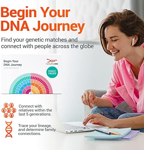 Family Finder Ancestry & DNA Test, Swab Collection Kit | Expertly Processed DNA Ancestry Test Kit, Discover Your Origins and Geographic Roots
