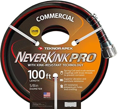zero-G 4001-100 Garden Hose, 5/8" x 100', Gray
