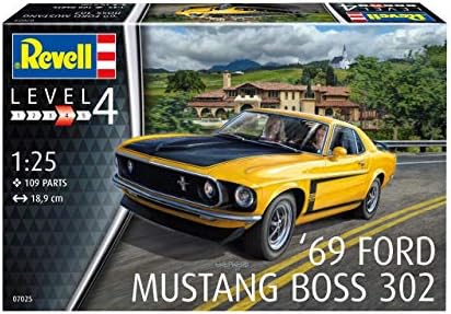 Revell RV07025 1969 Boss 302 Mustang Plastic Model kit