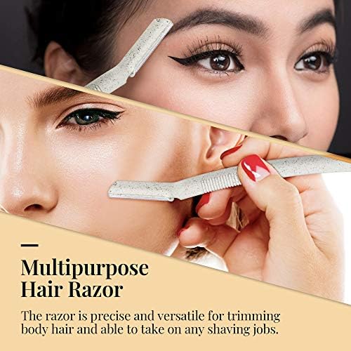 Ennva Disposable Dermaplane Eyebrow & Facial Razors, 6 Pack