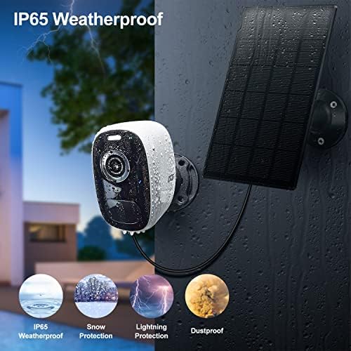 DCT Magnetic Security Camera Outdoor: See Who at Door in 2K - 10s No-Drill