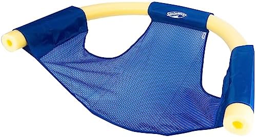 SwimWays Mesh Floating Pool Chair Noodle Slings (4 Pack), Swimming Pool Accessories & Water Toys, Pool Noodle Not Included
