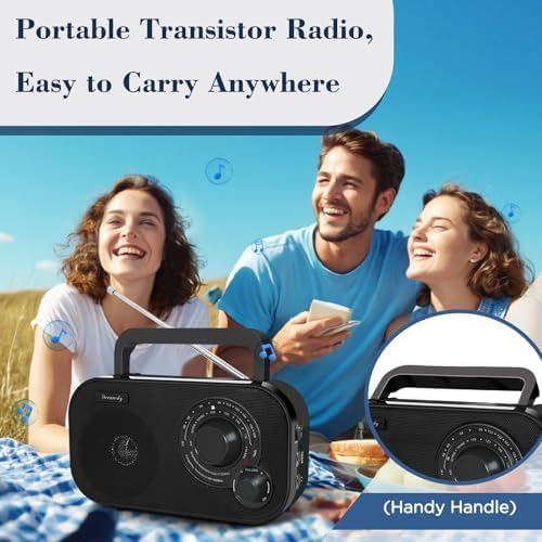 DreamSky AM FM Portable Radio Plug in Wall or Battery Operated