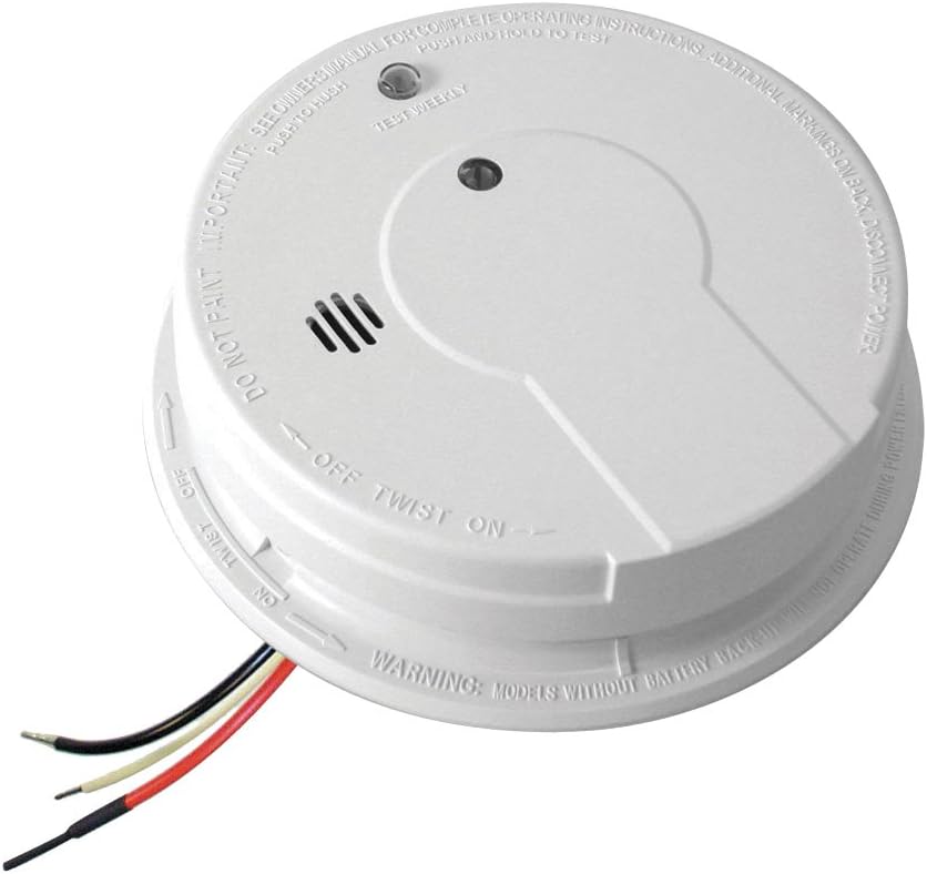 Kidde AC Hardwired Interconnect Smoke Detector Alarm with Hush | Model I12040