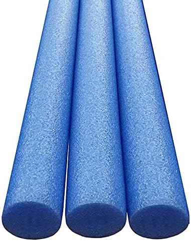 Oodles of Noodles Solid Deluxe Extra Long Pool Noodles - 3 Pack - Approx. 55 inch x 2.75 inch Durable Floating Foam Tubes - Premium Foam Noodle for Swimming, Crafts, Exercise, and Water Activities