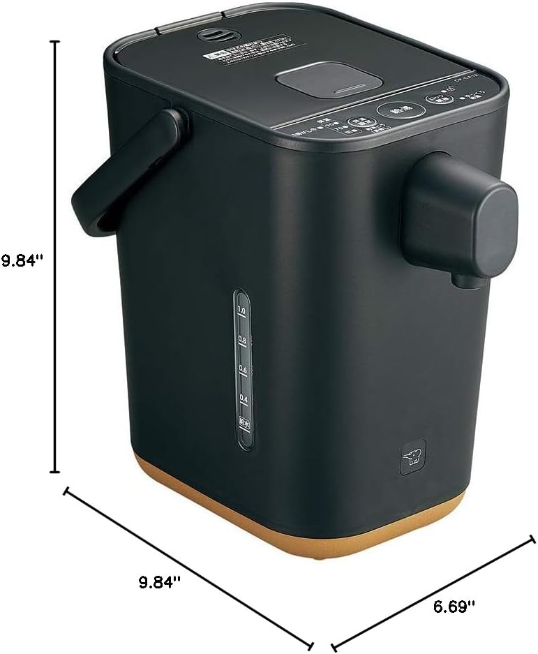ZOJIRUSHI Microcomputer Boiling Electric Pot"STAN." (BLACK) CP-CA12BA【Japan Domestic Genuine Products】【Ships from Japan】