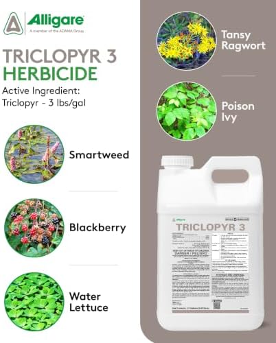 ALLIGARE -Triclopyr 3 Herbicide - Selective Weed Killer for Woody Plants, Grass, & Brush - Ideal for Forests, Non-Crop Areas