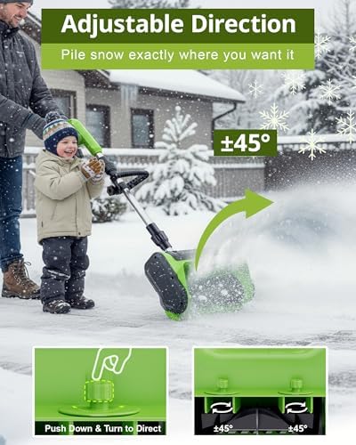 DEGGE Electric Cordless Snow Shovel