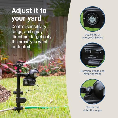 Orbit Yard Enforcer Motion-Activated Sprinkler - Outdoor Animal Repeller & Lawn Protector - Motion Sensor - Multi-Angle Detection - Weatherproof