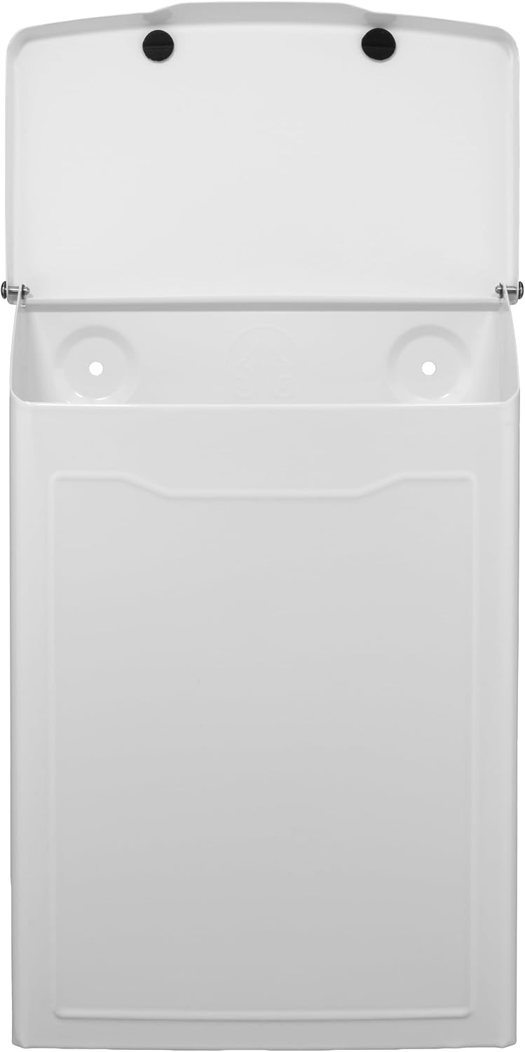 Architectural Mailboxes 2681B Black Marina Wall Mount Mailbox, Small | Galvanized steel build for outside with weather-resistant outdoor construction and a rust-resistant powder-coat finish.