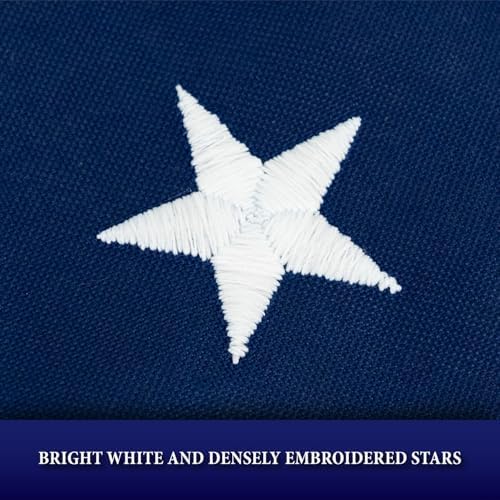 ALLIED FLAG American Flag 5x8 FT Embroidered Nylon US Flag, Vibrant and Durable For Outside - Made in USA