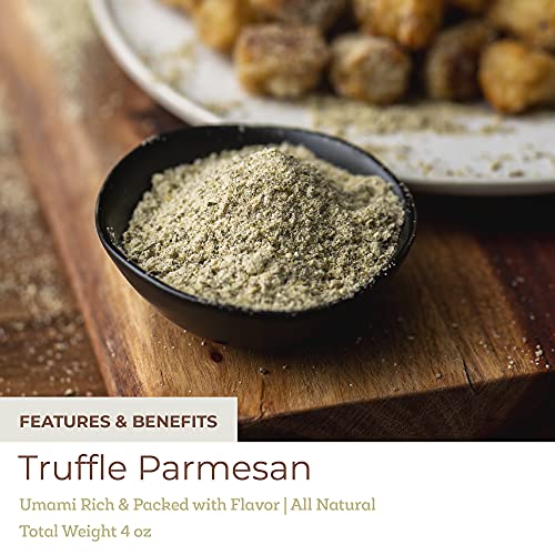Fresh & Wild | Premium Truffle Parmesan Black Garlic Seasoning | Heighten Umami-Rich Foods, Toss with French Fries