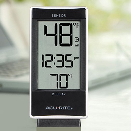 AcuRite 02059M Digital Thermometer with Indoor and Outdoor Temperature,White