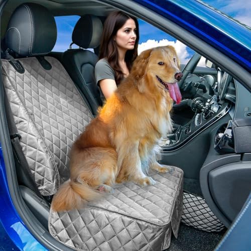 PETICON Waterproof Front Seat Car Cover 2 Pack, Full Protection