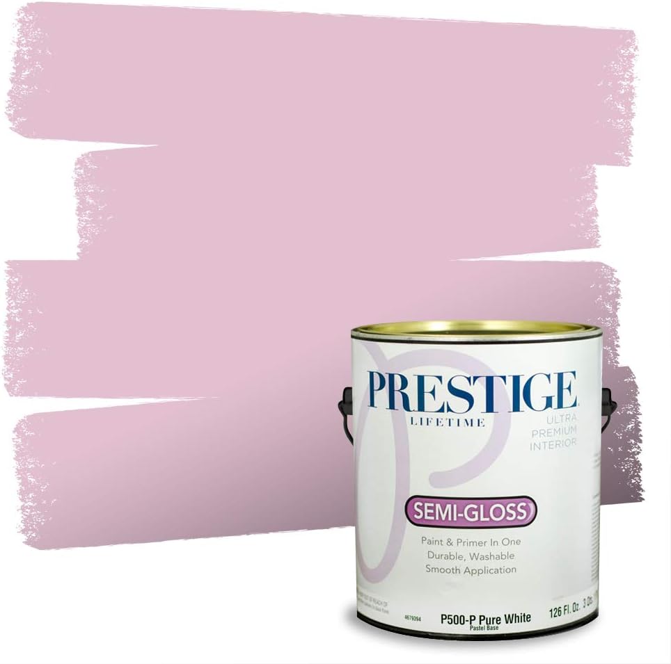 PRESTIGE Paints Exterior Paint and Primer In One, 1-Gallon, Satin, Comparable Match of Sherwin Williams* Grandeur Plum*