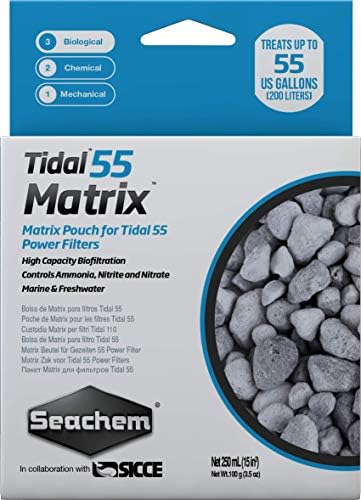 Seachem Matrix High Capacity Biofilter - Marine and Freshwater Tidal Filtration,White
