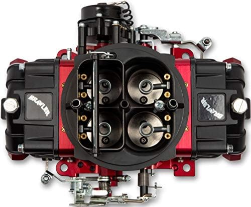 NEW QUICK FUEL TECHNOLOGY BRAWLER STREET CARBURETOR,RED BILLET BLACK FINISH,MECHANICAL SECONDARIES,650 CFM,4150 MODEL,COMPATIBLE WITH GASOLINE