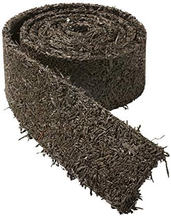 Permanent Mulch Recycled Rubber Border - 10 Feet Long x 4.5 Inches Wide | Weed Deterrent | Easy Install | Scatter-Proof | Landscaping | Paths