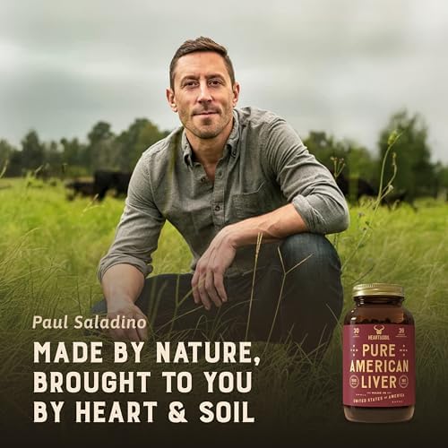 HEART & SOIL Beef Organs Supplement, 180 Capsules
