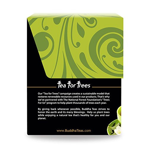 Buddha Teas - Organic Sencha Green Tea - For Health & Wellbeing - Japanese Green Tea - With Antioxidants & Minerals - Clean Ingredients - Caffeinated - OU Kosher & Non-GMO - 18 Tea Bags (Pack of 1)
