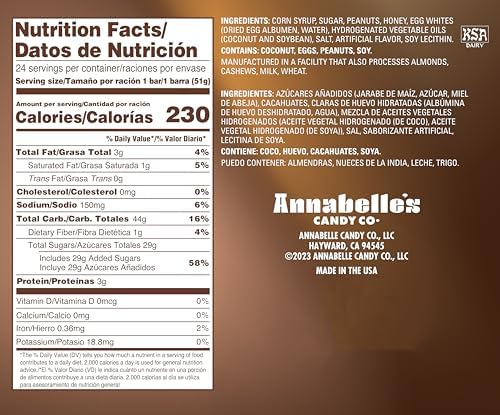 Big Hunk Annabelle's Candy Bar, 1.8-Ounce Bars (Pack of 24)