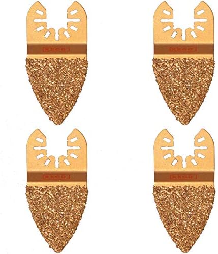 XXGO 4 Pcs Oscillating Multi Tool Diamond Grout Removal Blades XG4002D
