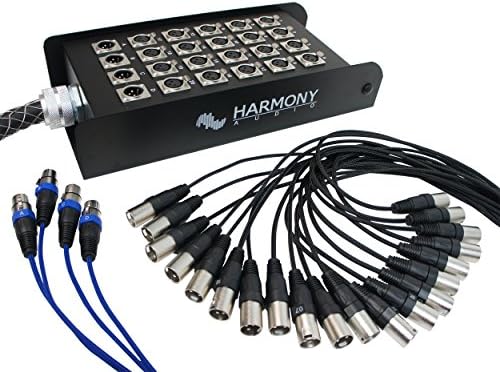 Harmony Audio HA-SB24100 Pro Stage XLR Snake Cable Box 24 Channel