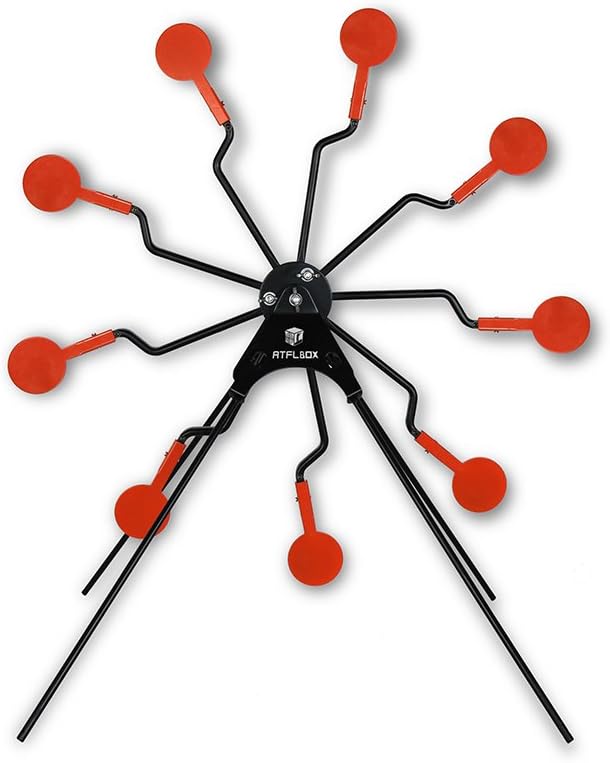 Atflbox Ferris Wheel Metal Resetting Mobile Shooting Targets for Pistol Airgun Air Rifle
