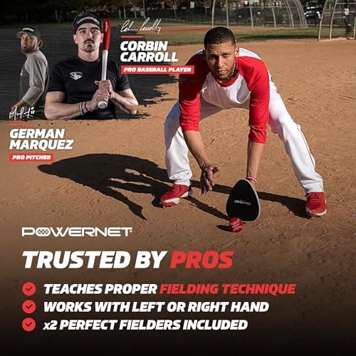 PowerNet Perfect Fielder, Soft Hands Softball & Baseball Training Equipment