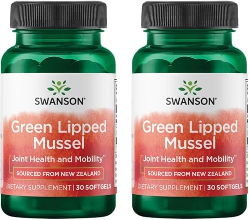 Swanson New Zealand Green Lipped Mussel Oil 30 Sgels (2 Pack)