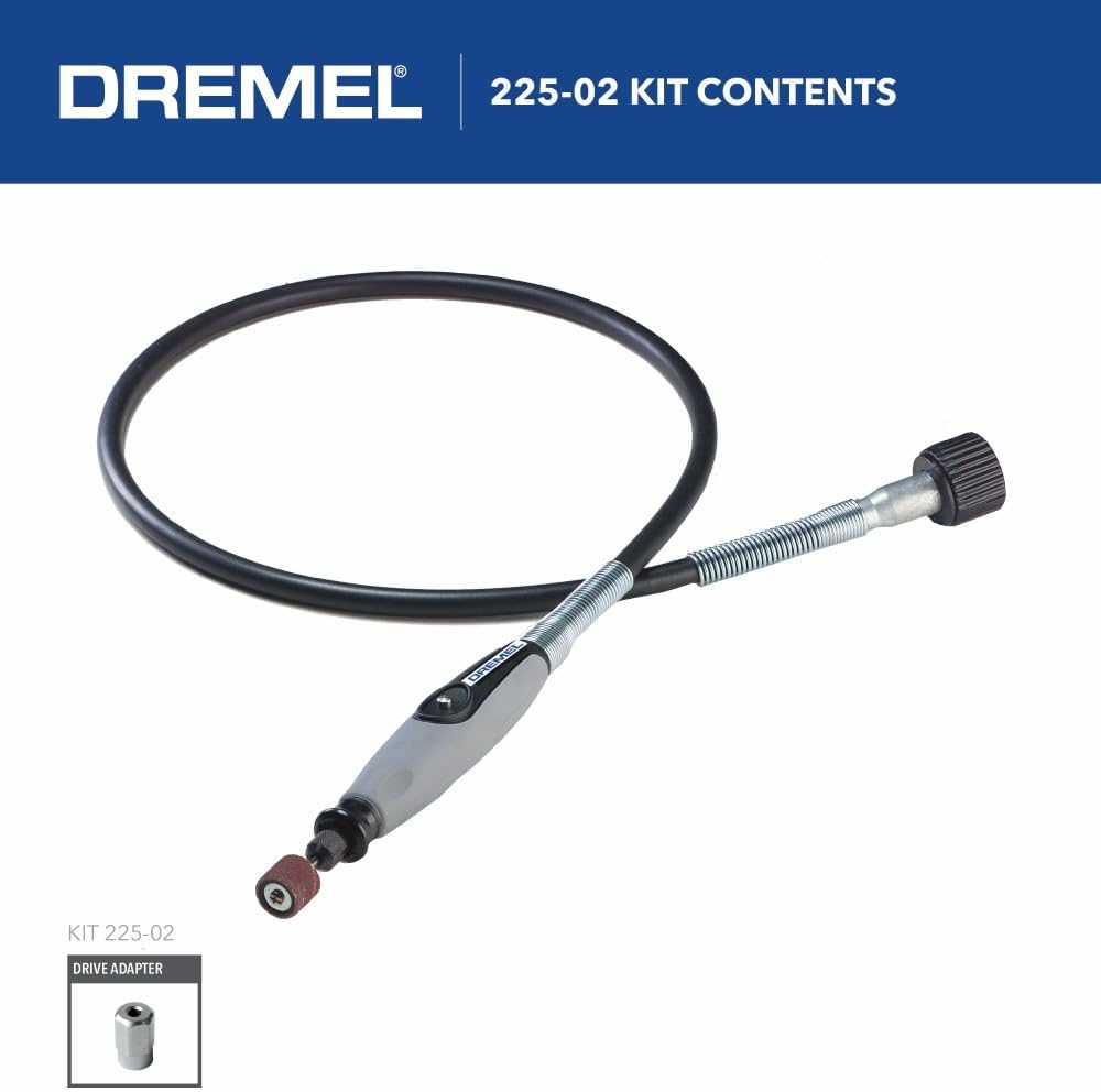 Dremel Flex Shaft Attachment with Comfort Grip and 36" Long Cable - Engraver, Polisher, and Mini Sander for Detail Metal Engraving, Wood Carving