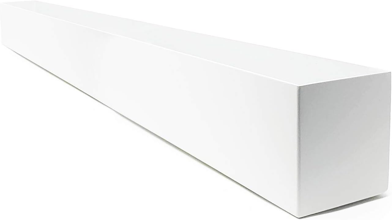 Buhbo Modern Metal Trough Rectangle Planter 32 inch, White