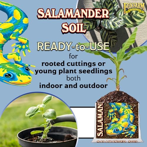 FoxFarm Salamander Soil Potting Mix, 1.5cu ft - Watering Holding Properties, Made for Plants and Cuttings