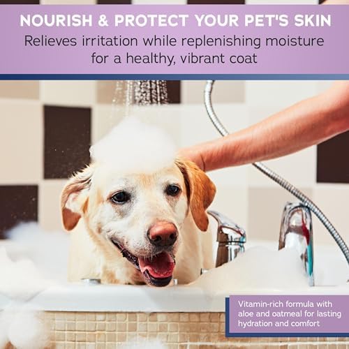Stratford Aloe & Oatmeal Shampoo for Pets - Piña Colada Scent - 12oz | Suitable for Dogs, Cats, & Horses - Hypoallergenic