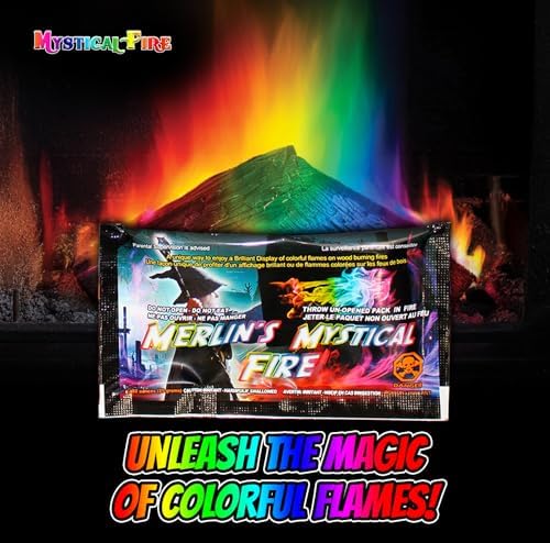 Mystical Fire Merlin’s Fire Color Changing Packets Fire Color Packets 6pk | 6-pack color changing fire packets creates colorful flames in fire