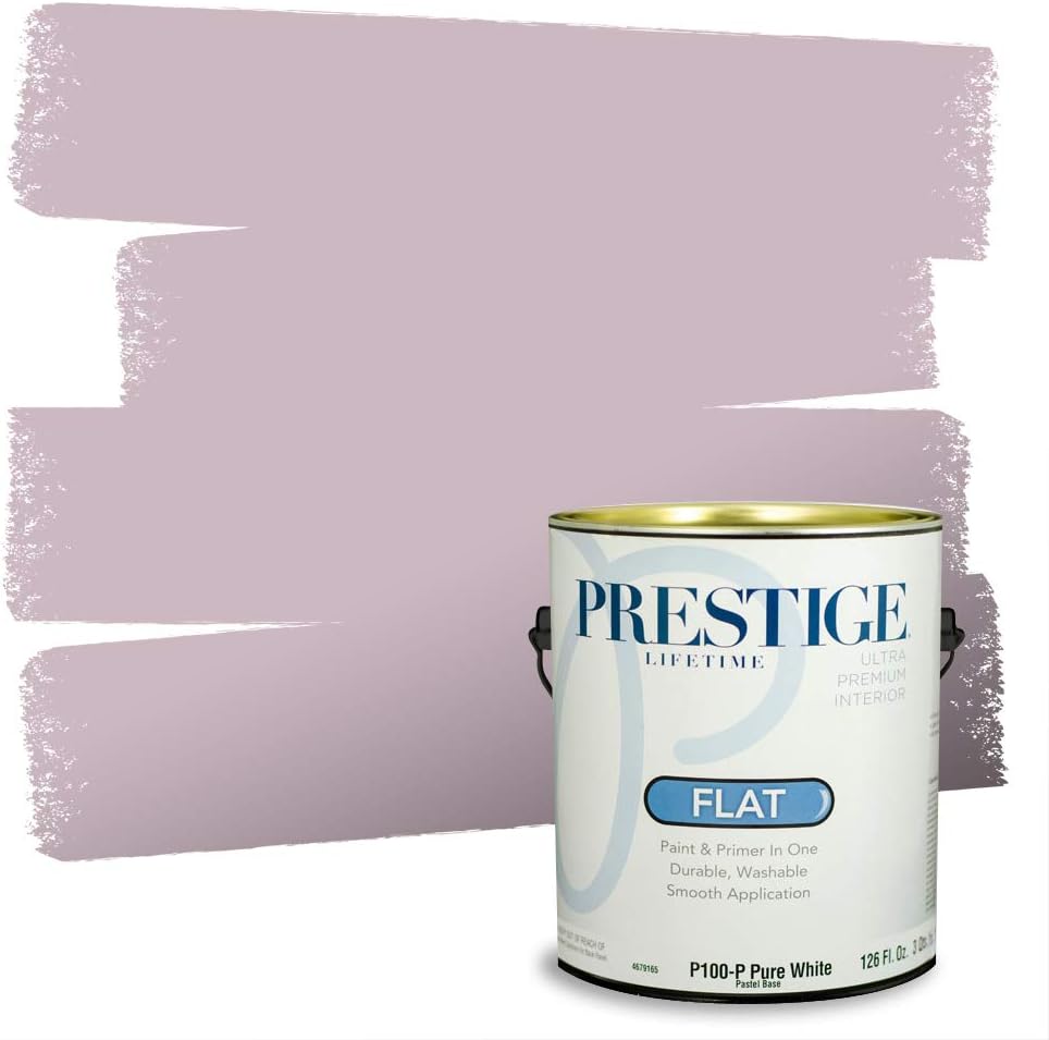 PRESTIGE Paints Exterior Paint and Primer In One, 1-Gallon, Satin, Comparable Match of Sherwin Williams* Ash Violet*