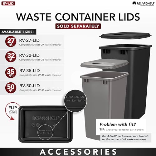 Rev-A-Shelf 20 qt. Polymer Replacement Waste Container (White)
