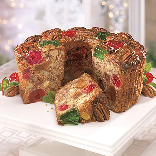 The Swiss Colony Christmas Fruitcake Traditional Holiday Dessert | Traditional Holiday Dessert with Whole Candied Fruit and Nuts