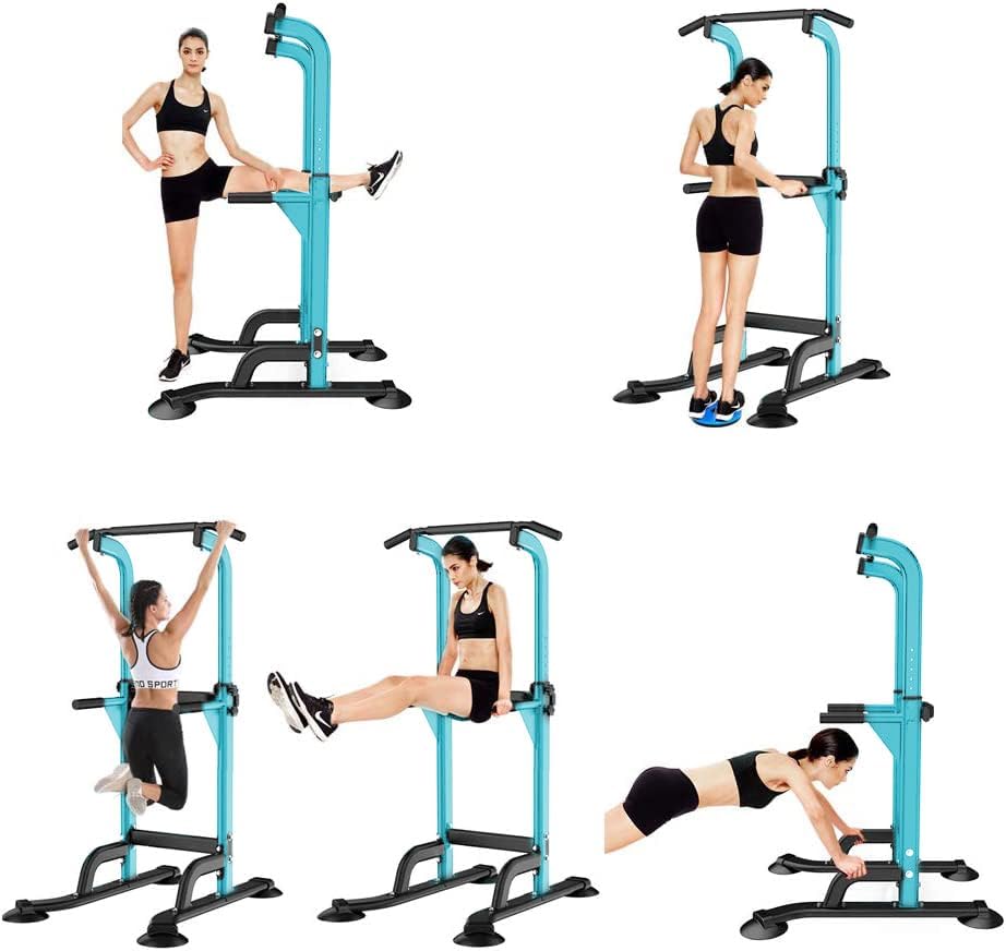 SogesHome Multi-Function Power Tower Pull Up Bar Dip Station for Home Gym