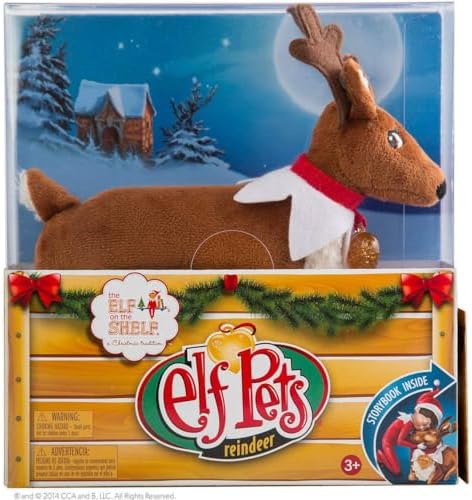 The Elf on the Shelf Elf Pets Reindeer Book & Plush | Includes reindeer plush, storybook, golden heart charm and adoption certificate.