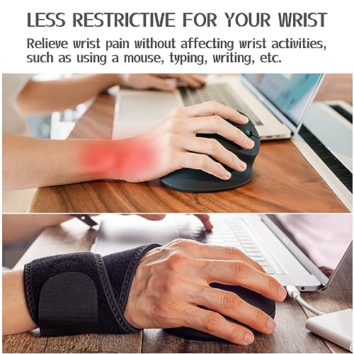 2-Pack Universal Wrist Braces - Support for Left & Right Hand